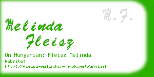 melinda fleisz business card